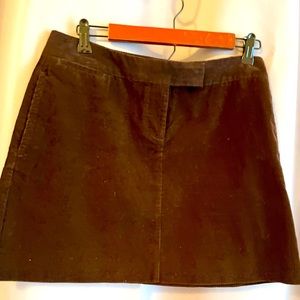 J.Crew brown courdory skirt